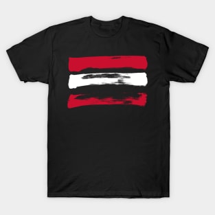 Austria Flag - Pencil Strokes T-Shirt